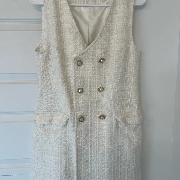 Zara tweed vest mini dress (NWOT) - Picture 2 of 8
